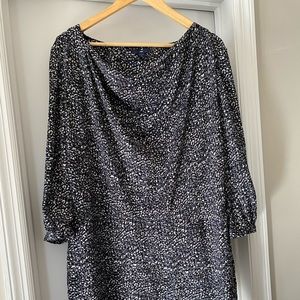 Gap grey leopard dress